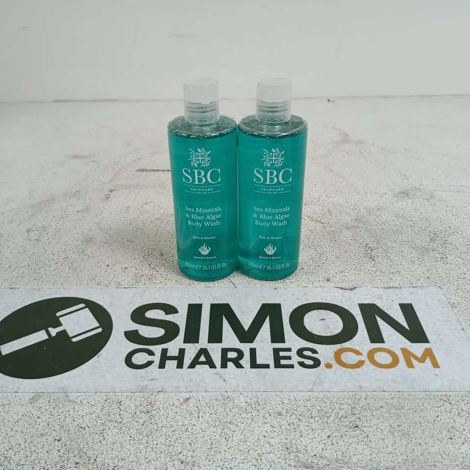 SBC SEA MINERALS & BLUE ALGAE BODY WASH – 2 X 300ML (BATH & SHOWER)