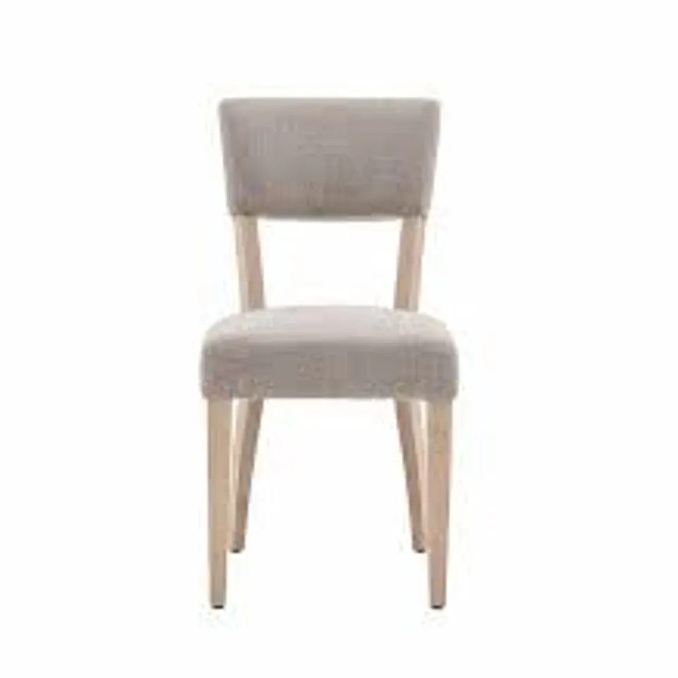 BOXED PAIR OF GALLERY DIRECT ETON UPHOLSTERED DINING CHAIRS 
