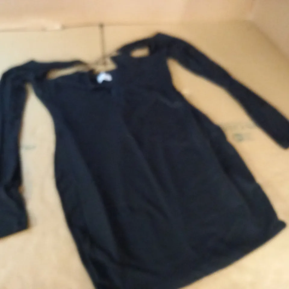 OH POLLY LONG SLEEVE BLACK DRESS - UK 14