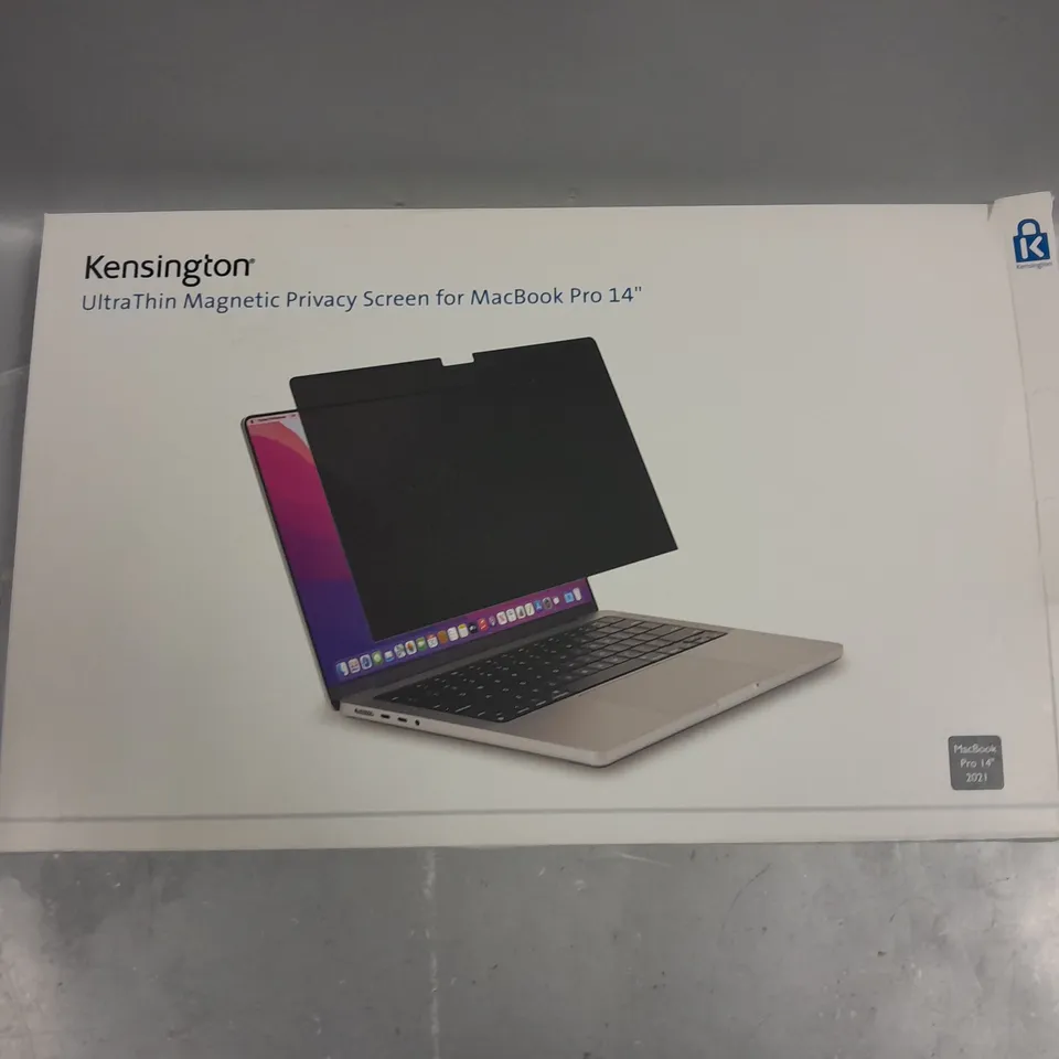7 X BOXED KENSINGTON ULTRA THIN MAGNETIC PRIVACY SCREENS FOR MACBOOK PRO 14" - 2021 MODEL 