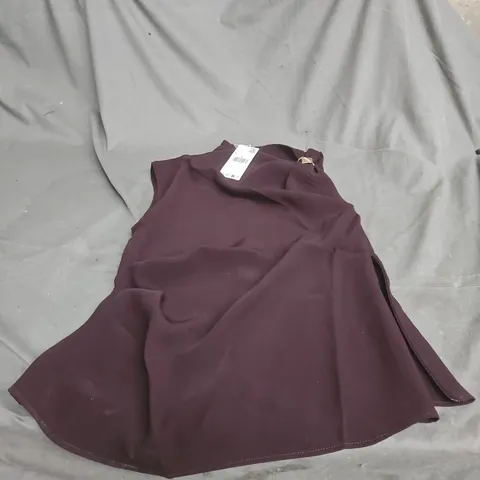 MANGO WOMEN’S BURGUNDY BLOUSE – MEDIUM