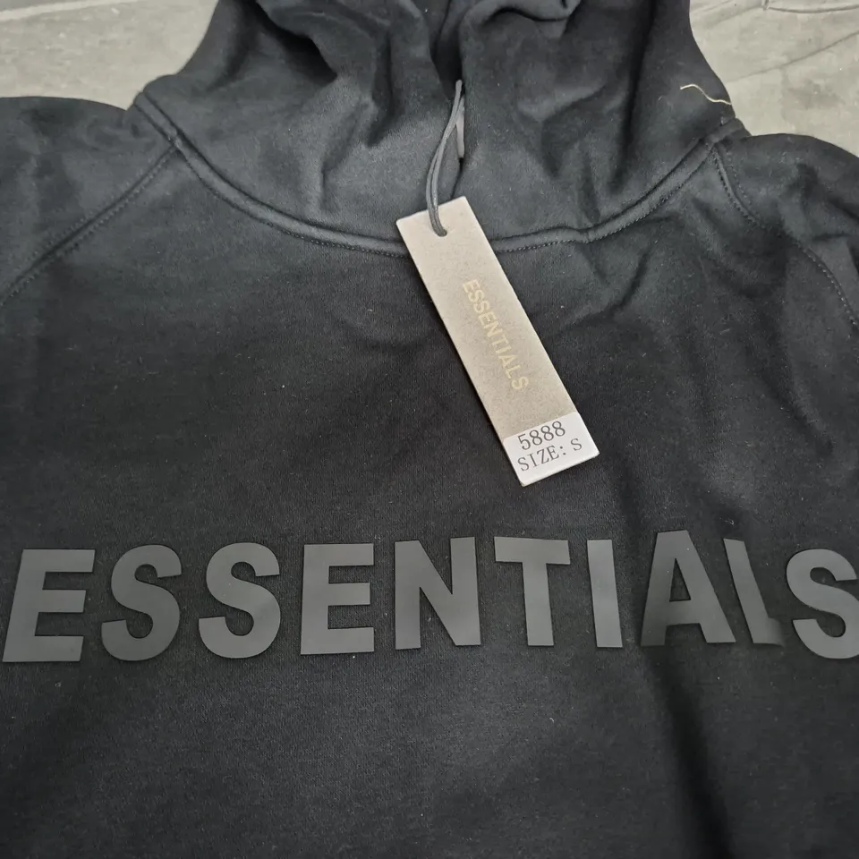 ESSENTIALS FEAR OF GOD HOODIE – BLACK – SIZE S