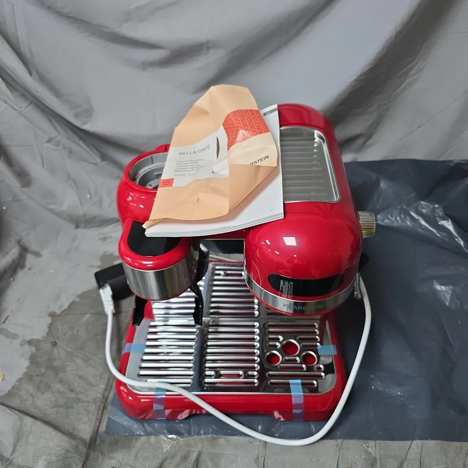 KLARSTEIN BELLA CAFE ESPRESSO MAKER BOXED WITH MANUAL