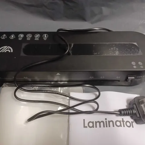 A4 LAMINATOR WITH SLEEVES - BLACK