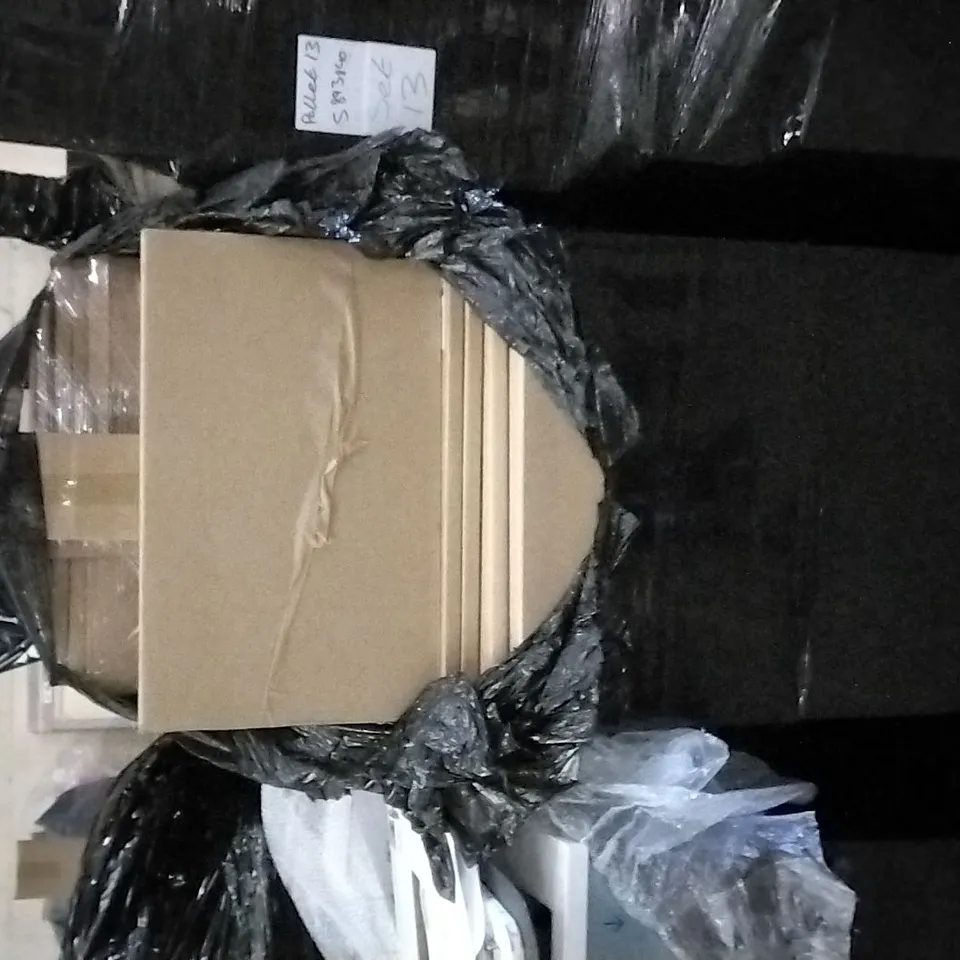 PALLET OF APPROX 30 ASSORTED BATHROOM FURNITURE TO INCLUDE BIDET CARCASS, BASIN CARCASS, 2 DRAWER PACK AND CARCASS, PLINTHS AND BASIN DOORS