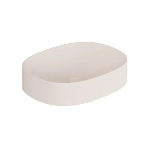 BOXED VADO CAMEO MINERAL CAST 480mm OVAL BASIN - PINK CLAY