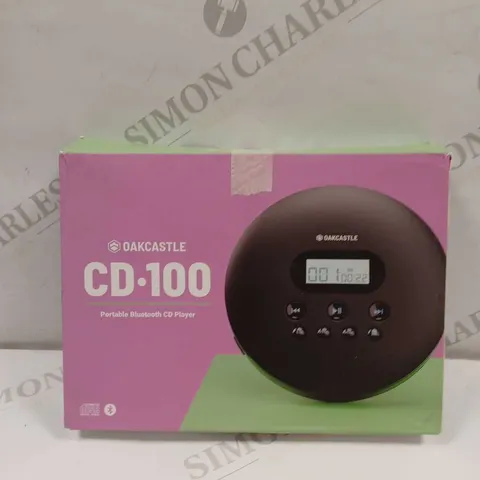 OAKCASTLE CD-100 PORTABLE BLUETOOTH CD PLAYER