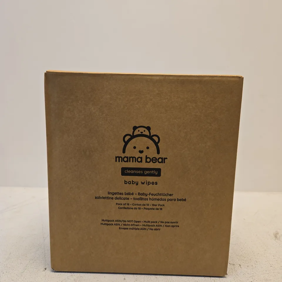 MAMA BEAR SENSITIVE BABY WIPES – BOX OF 18