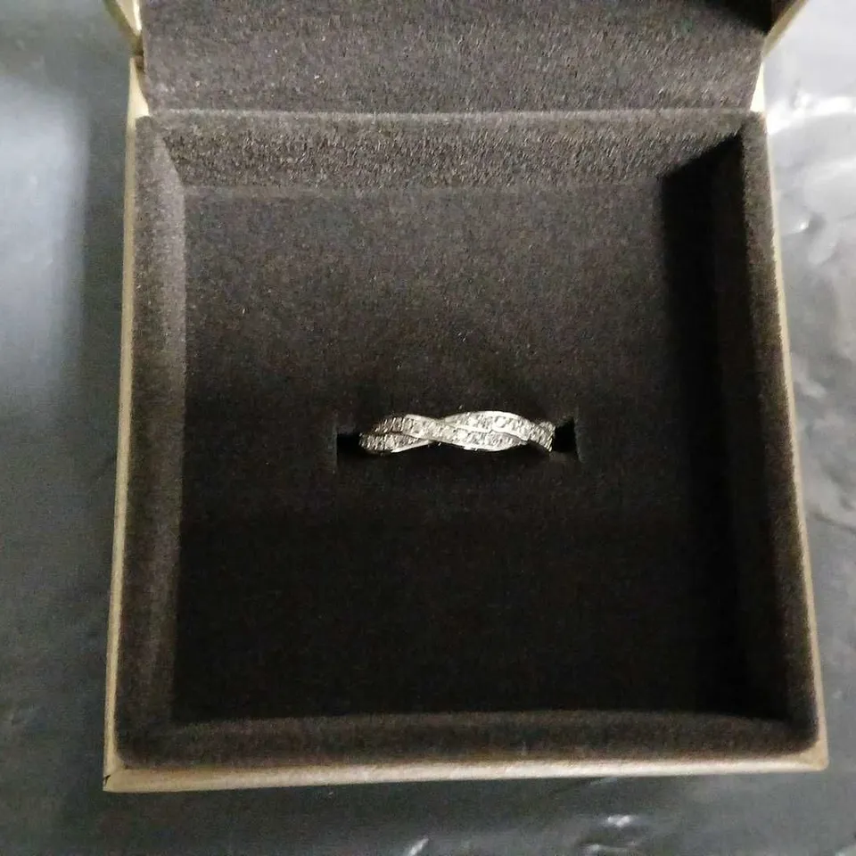 WARREN JAMES TWISTED INFINITY RING - SIZE UNKNOWN 