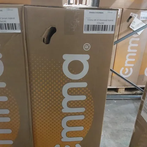 BRAND NEW BOXED EMMA UK V2 DIAMOND HYBRID 150 x 200CM KING SIZE MATTRESS 