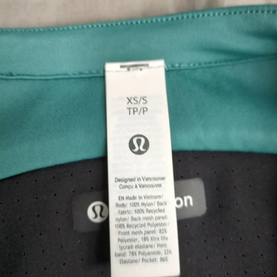 LULULEMON TEAL ATHLETIC VEST – XS/S