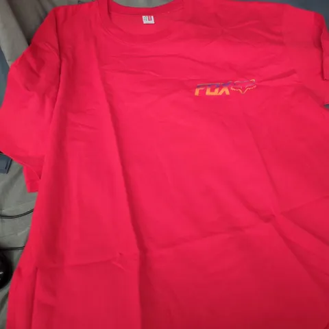 FOX PINK T-SHIRT - LOGO CHEST 