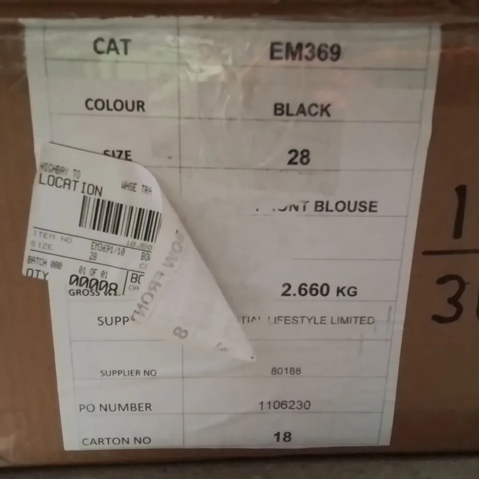 BOXED BRAND NEW APPROXIMATELY 7 SIMPLY BE BLACK BOW FRONT BLOUSE SIZE 28
