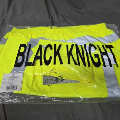 BLACK KNIGHT HI-VIS BREATHABLE BOMBER JACKET - XL