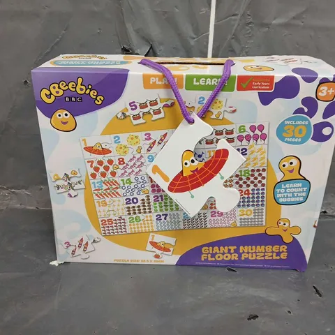 10 BOXED CBEEBIES GIANT NUMBER FLOOR PUZZLE 