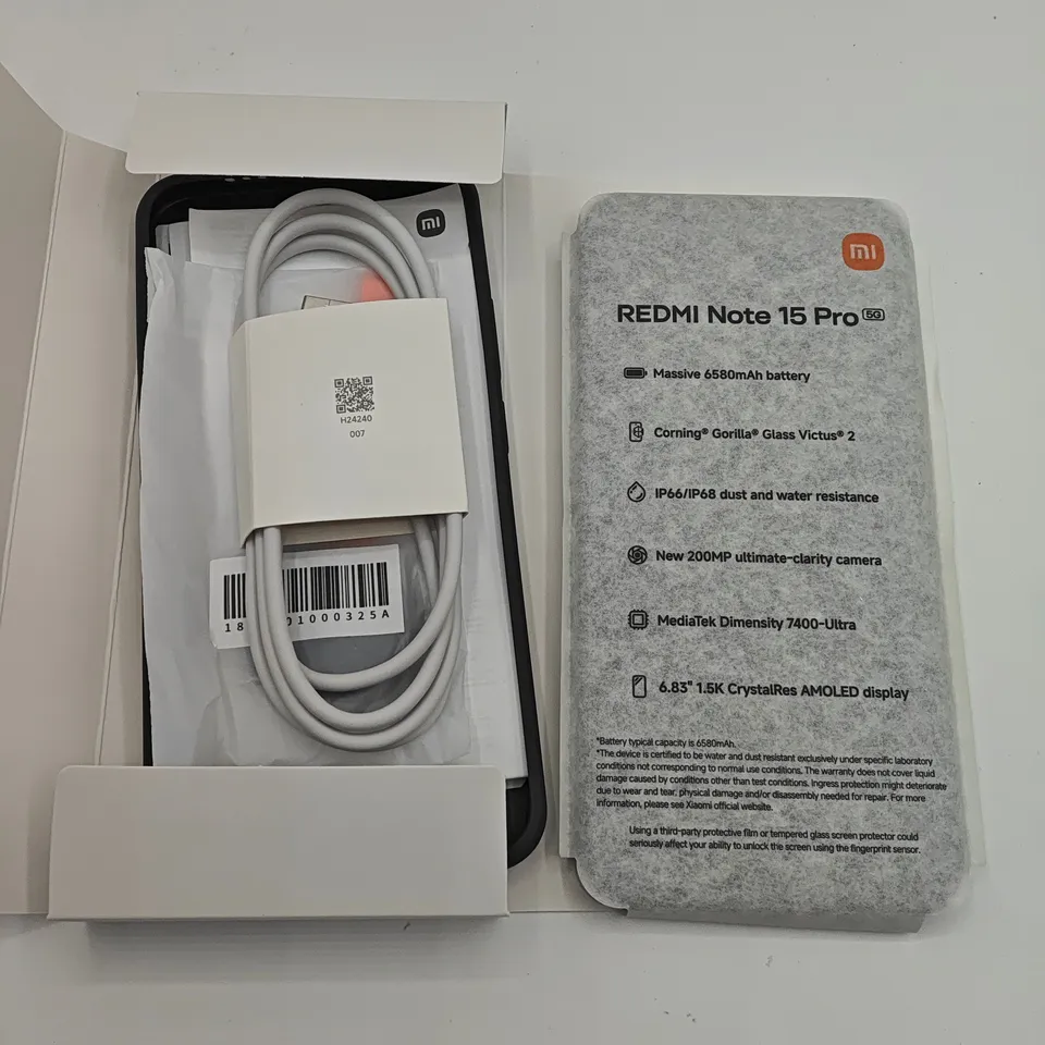 BOXED REDMI NOTE 15 PRO 5G 8/256GB IN BLACK