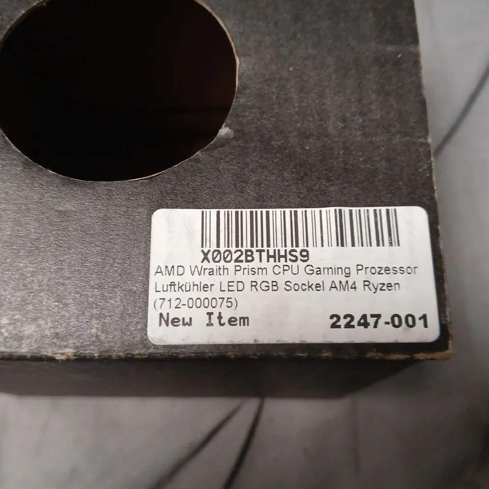 AMD WRAITH PRISM CPU COOLER WITH RGB LED – AM4 SOCKET