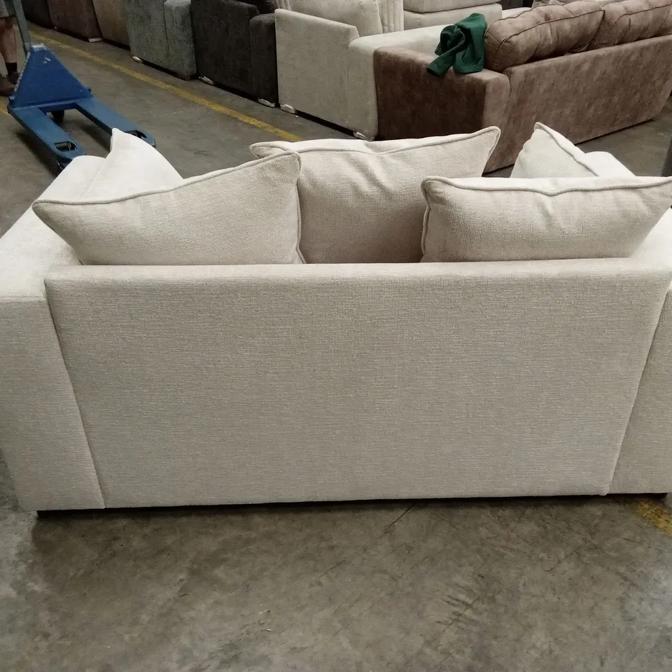 SOHO 2 SEATER FABRIC SCATTER-BACK SOFA - NATURAL