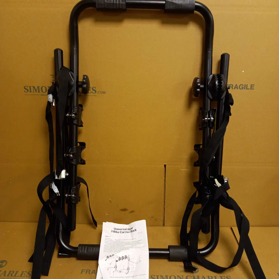 UNIVERSAL REAR BIKE CARRIER RACK - BLACK