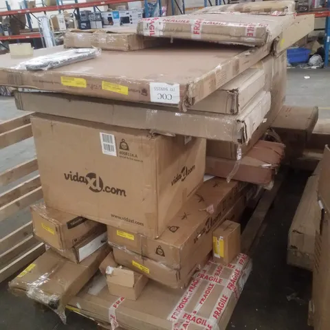 PALLET CONTAINING ASSORTED FLATPACK FURNITURE PARTS 