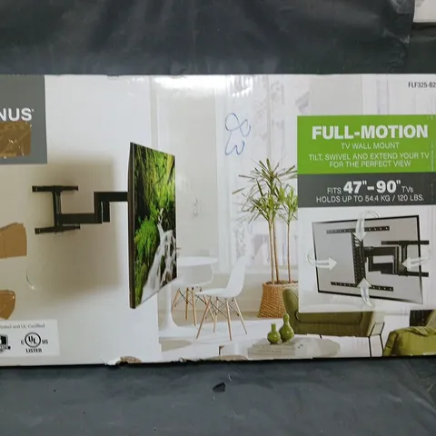 BOXED SANUS FLF325-B2 FULL MOTION 47-90" TV BRACKET - COLLECTION ONLY 