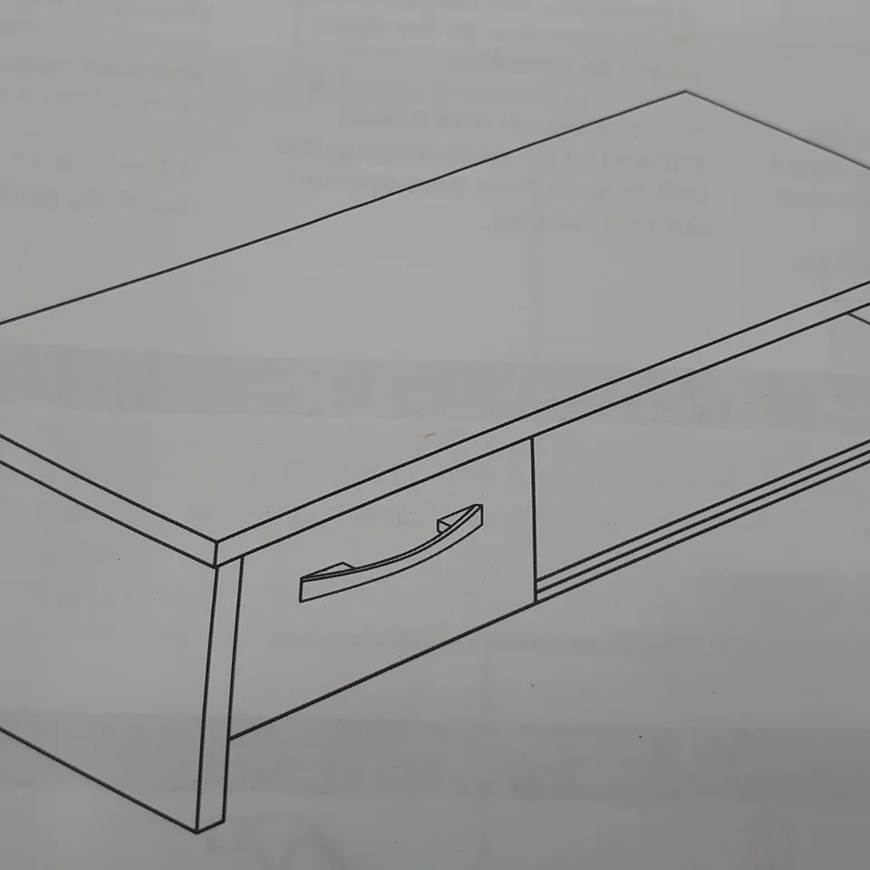 BRAND NEW BOXED VENICE WHITE TV UNIT (1 BOX)
