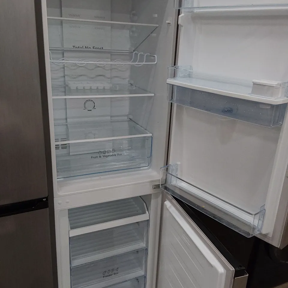 HISENSE 55CM TOTAL NO FROST COMBI FRIDGE SILVER WITH WATER DISPENSER RRP £299