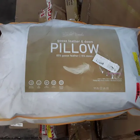 LUXURY GOOSE FEATHER AND DOWN PILLOW