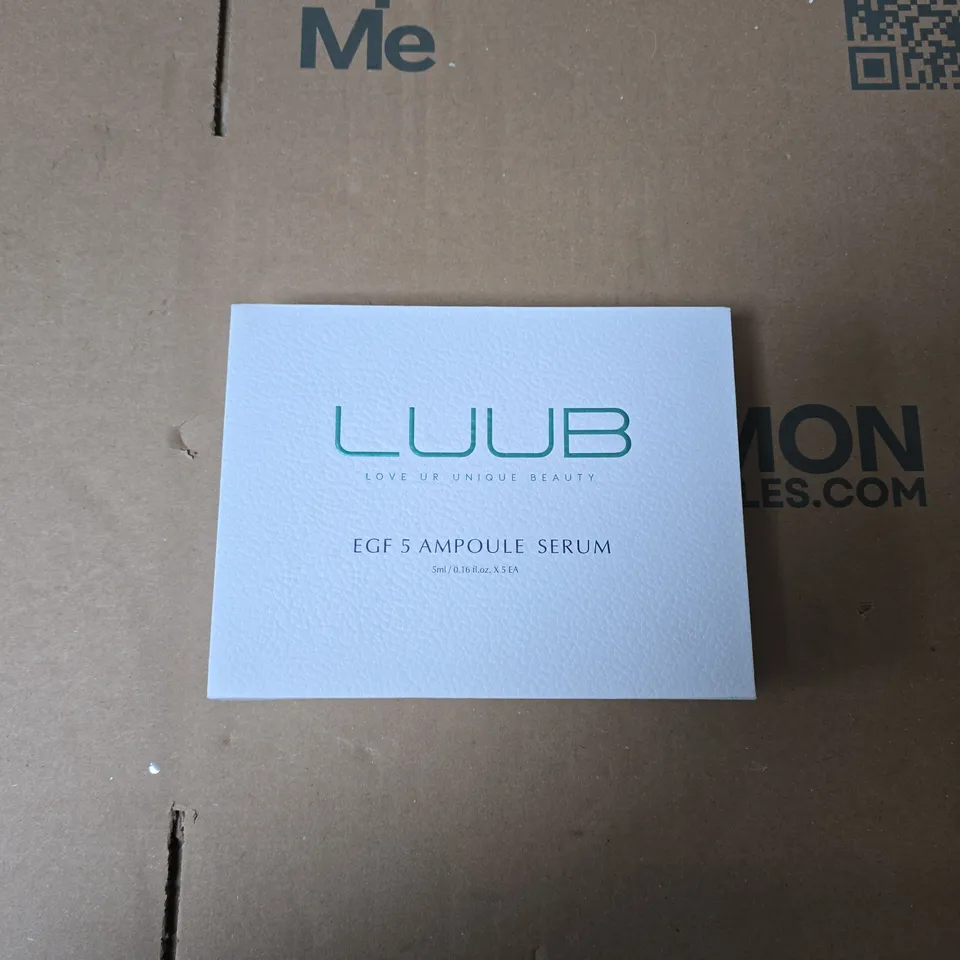 LUUB EGF 5 AMPOULE SERUM – FACIAL SKINCARE SET, 5 X 5ML VIALS