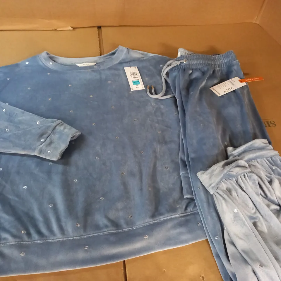 M&S LOUNGE WEAR BLUE 2-PIECE SET - UK MED