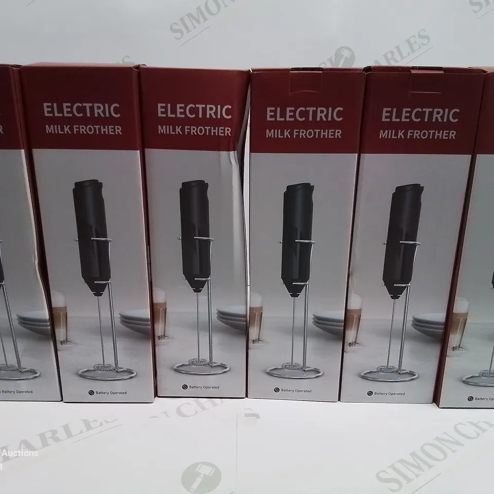 LOT OF 6 BRAND NEW BOXED ELECTRIC MILK FROTHERS