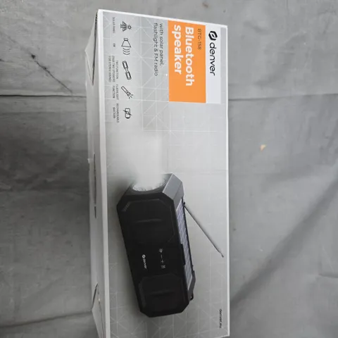 DENVER BLUETOOTH SPEAKER WITH SOLAR PANEL – PORTABLE 