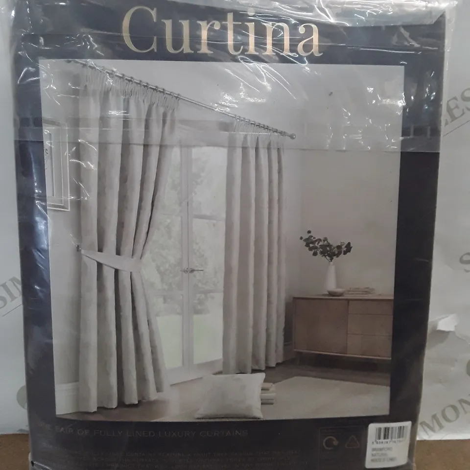 SEALED CURTAINS PENCIL PLEAT CURTAINS IN WHITE - 117 CM - 183CM