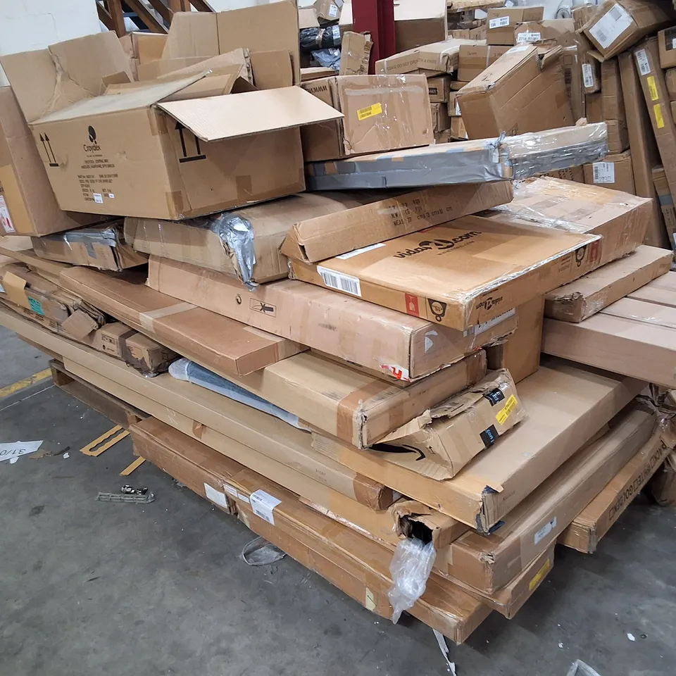 PALLET CONTAINING ASSORTED INCOMPLETE FURNITURE PARTS & PRODUCTS