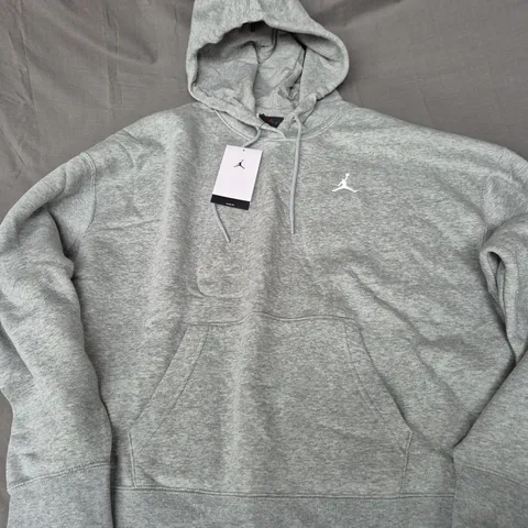 NIKE JORDAN WOMENS HOODIE IN GREY - LARGE