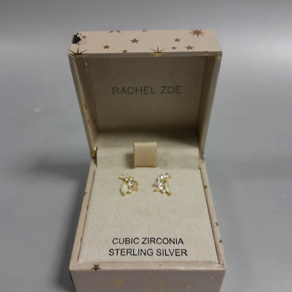 RACHEL ZOE CUBIC ZIRONIA EARRINGS 