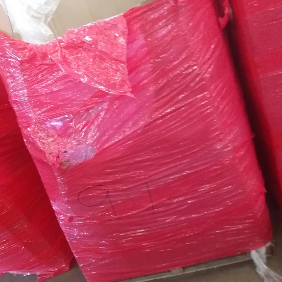 PALLET OF ASSORTED ITEMS INCLUDING OMMO AIR FRYER, COOLER BOX, PREMIUM KING AIR BED, ORGA ECO-FRIENDLY COFFEE CUPS, JUDGE ELECTRIC POTATO PEELER