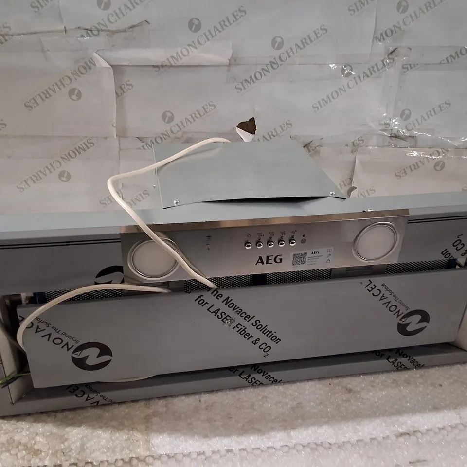 AEG 6000 SERIES CANOPY COOKER HOOD, DGE5861HM, 80CM, EXTRACTIONTECH, HOB2HOOD, LED LIGHTS