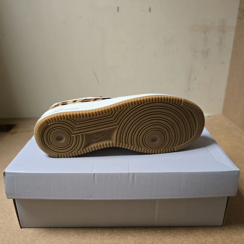 NIKE AIR FORCE 1 '07 LEOPARD PRINT TRAINERS - 6
