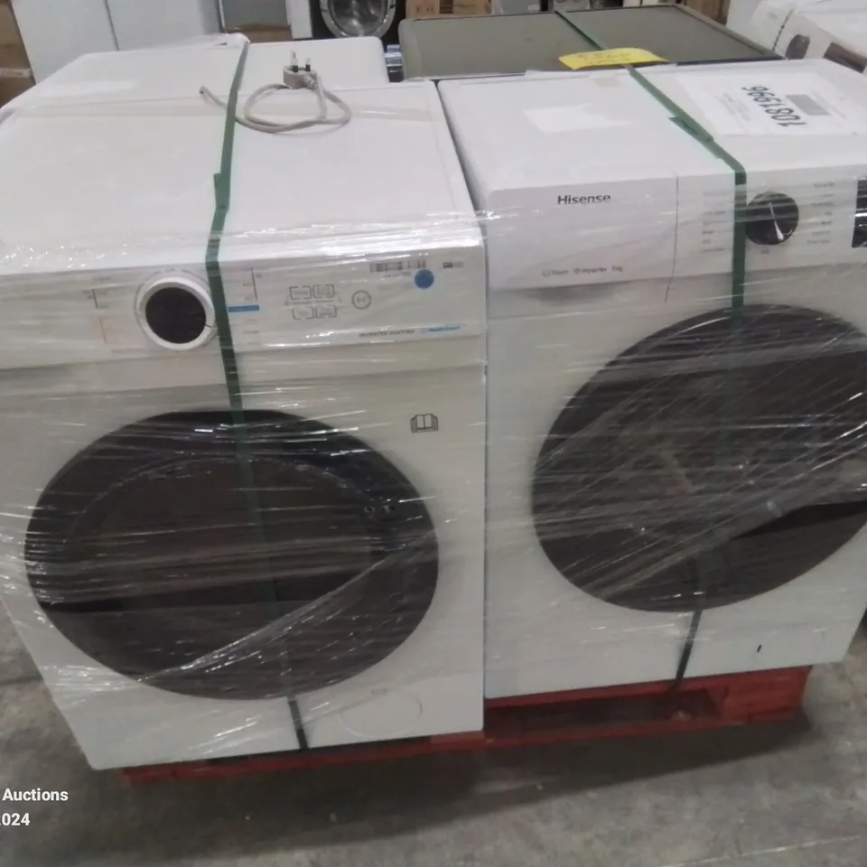 PALLET OF APPROXIMATELY 4 UNPROCESSED RAW RETURN WHITE GOODS TO INCLUDE;