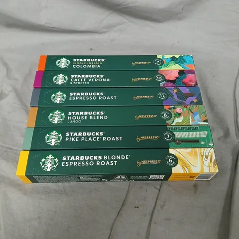STARBUCKS BY NESPRESSO COFFEE CAPSULES – ASSORTED FLAVOURS (6-PACK)