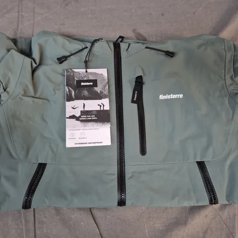 FINISTERRE STORMBIRD JACKET IN DEEP SEA SAGE SIZE UK 10
