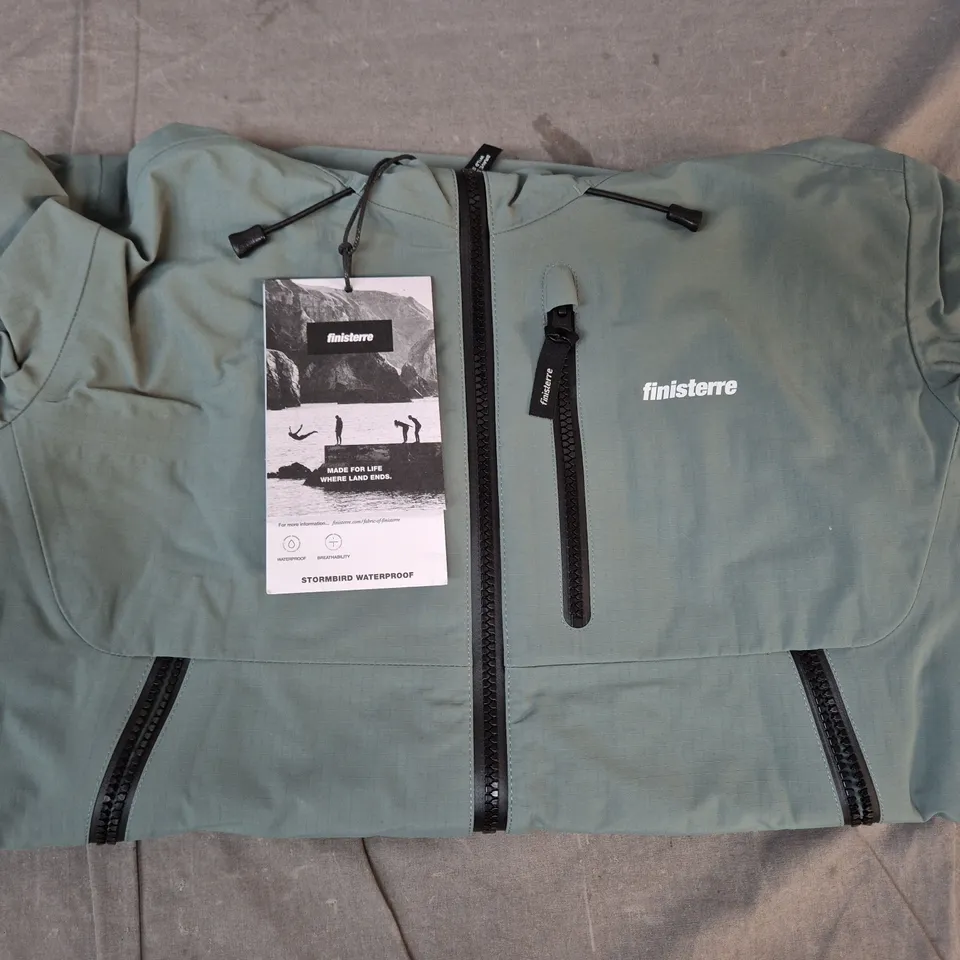 FINISTERRE STORMBIRD JACKET IN DEEP SEA SAGE SIZE UK 10
