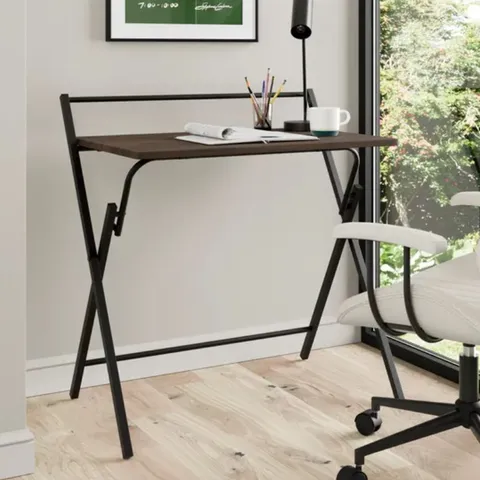 BOXED EVELYN FOLDING DESK - WALNUT EFFECT (1 BOX)