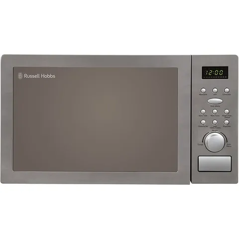 BOXED RUSSELL HOBBS RHM2574 25 LITRE STAINLESS STEEL DIGITAL COMBINATION MICROWAVE (1 BOX)