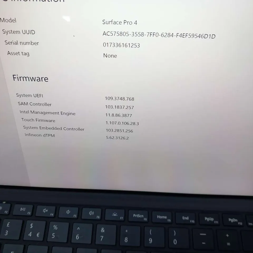 MICROSOFT SURFACE PRO 4 128GB
