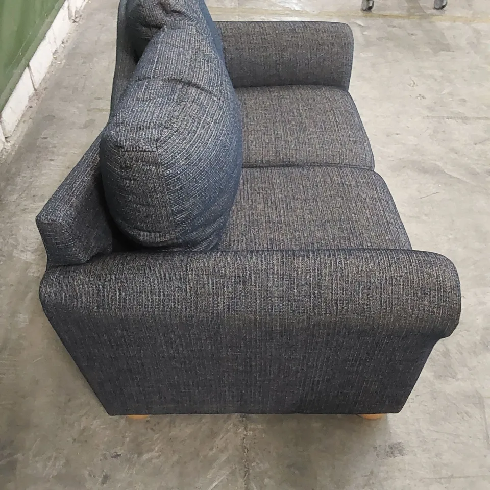 DESIGNER FABRIC UPHOLSTERED SMALL 2 SEATER SOFA