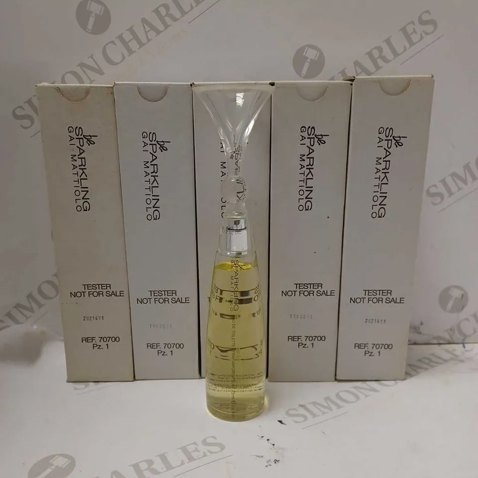 LOT OF 5 X 75ML GAI MATTIOLO BE SPARKLING EAU DE TOILETTE TESTERS 
