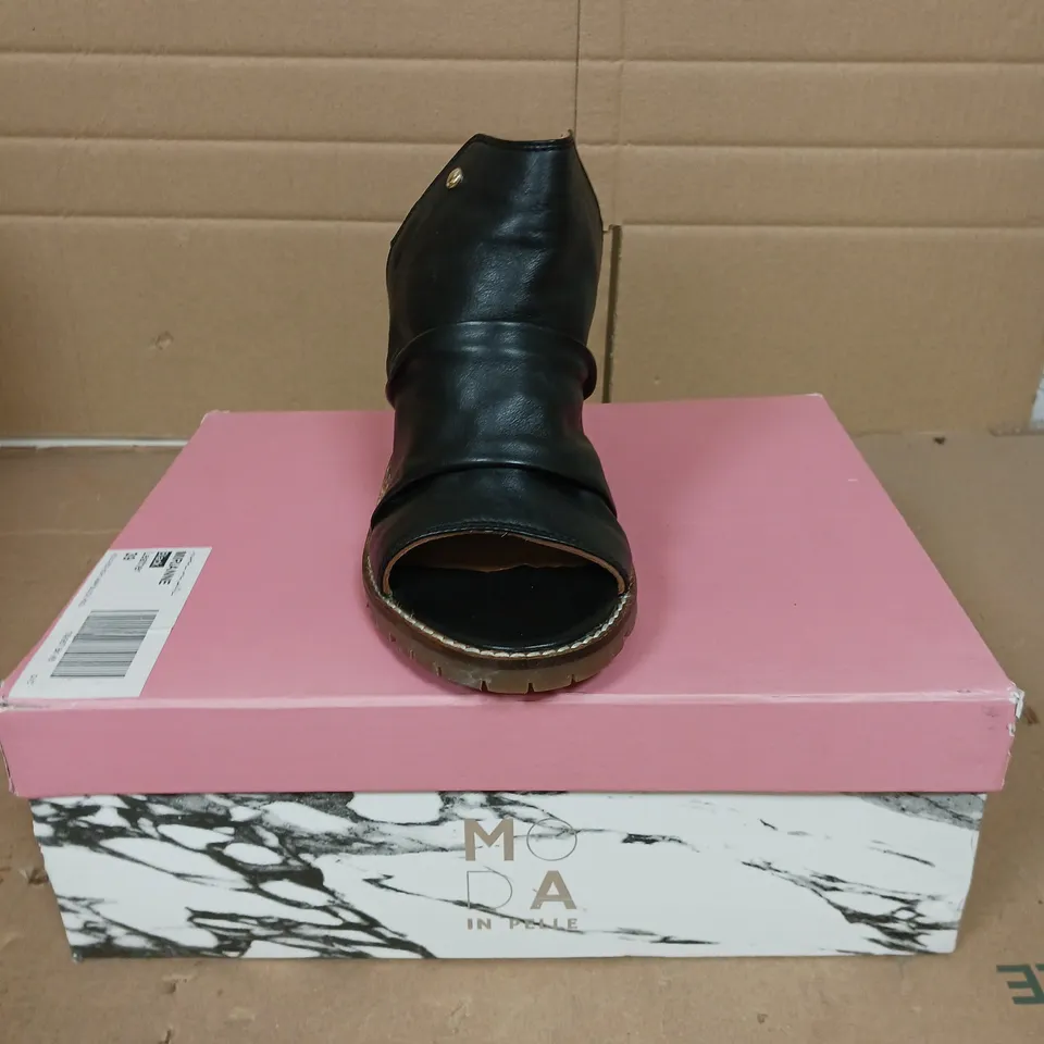 MODA IN PELLE MIRIANNE LEATHER SHOES BLACK SIZE 6