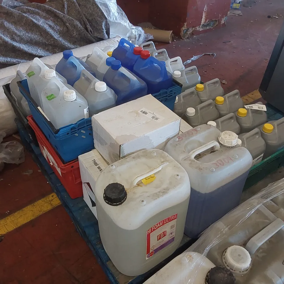 PALLET OF ASSORTED CLEANING PRODUCTS, DISHWASHER, GLASSWASHER, RINSE AID ECT